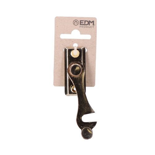 Pestillo Hierro Latonado 8 cm Derecho Dorado EDM