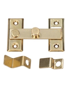 Pestillo Latón Pulido 8 cm Reversible Dorado EDM