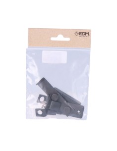 Pestillo Hierro Zincado Reversible 8 cm Negro EDM 2