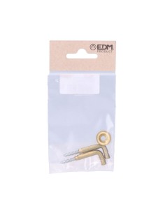 Alzapaño Latón 25 mm Dorado Torneado 2 Ud EDM 2