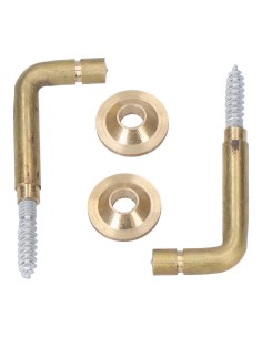 Alzapaño Latón 30 mm Dorado Torneado 2 Ud EDM