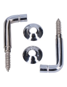 Alzapaño Latón Níquel 25 mm Níquel Torneado 2 Ud EDM