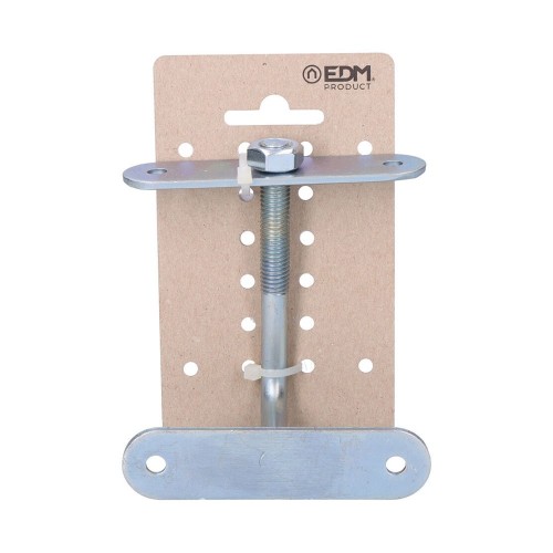 Soporte Barandilla Zinc Soporte 10 x 2.5 cm Cromado EDM