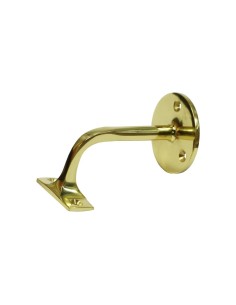 Soporte Barandilla Latón Pulido Ø 5.5 cm 3 Tornillos Dorado EDM