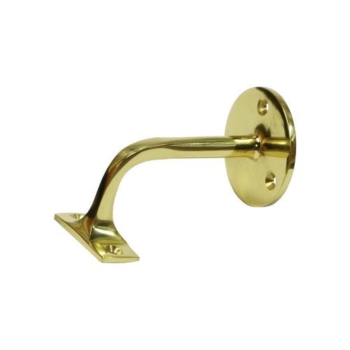 Soporte Barandilla Latón Pulido Ø 5.5 cm 3 Tornillos Dorado EDM