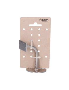 Soporte Barandilla Latón Níquel Ø 5.5 cm 3 Tornillos Cromado EDM