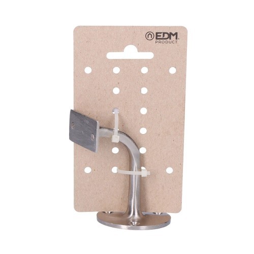 Soporte Barandilla Latón Níquel Ø 5.5 cm 3 Tornillos Cromado EDM