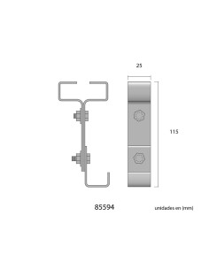 Soporte Viga Zinc IPN 10 Metálico EDM 2