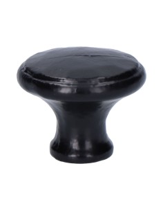 Pomo Hierro 38 mm Plano Negro EDM