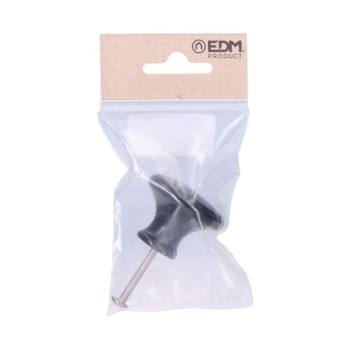 Pomo Hierro 38 mm Plano Negro EDM Pomo Hierro 38 mm Plano Negro EDM