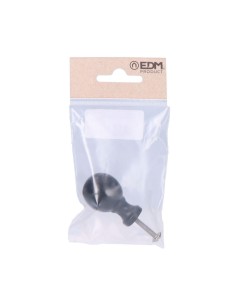 Pomo Hierro 25 mm Bola Negro EDM 2