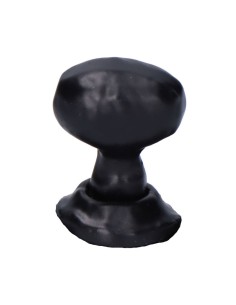 Pomo Hierro Forjado 22 mm Ovalado Negro EDM