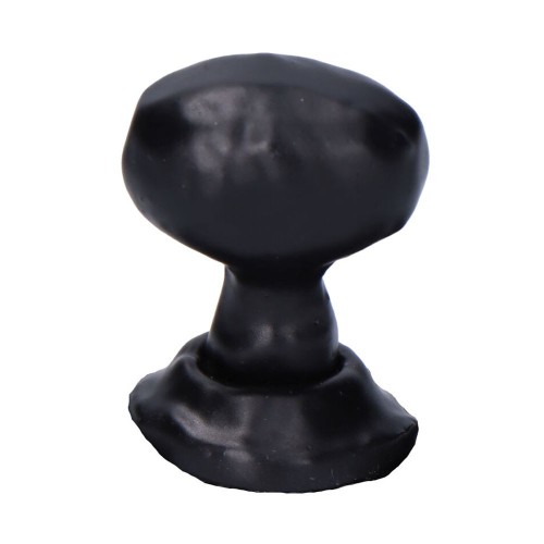 Pomo Hierro Forjado 22 mm Ovalado Negro EDM