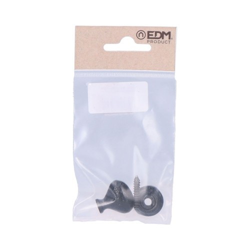 Pomo Hierro Forjado 22 mm Ovalado Negro EDM Pomo Hierro Forjado 22 mm Ovalado Negro EDM