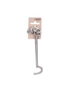 Aldabilla Latón Níquel 150 mm Plata Mate Tipo Barco EDM