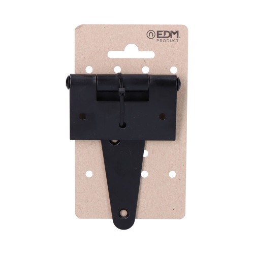 Bisagra Hierro 100 x 75 mm Forma T Negro Epoxy EDM