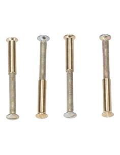 Tornillos Latón 5.5 cm Dorado Bolsa 4 Ud EDM