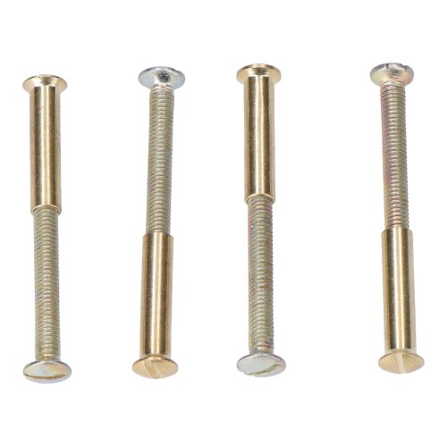 Tornillos Latón 5.5 cm Dorado Bolsa 4 Ud EDM