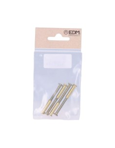 Tornillos Latón 5.5 cm Dorado Bolsa 4 Ud EDM 2