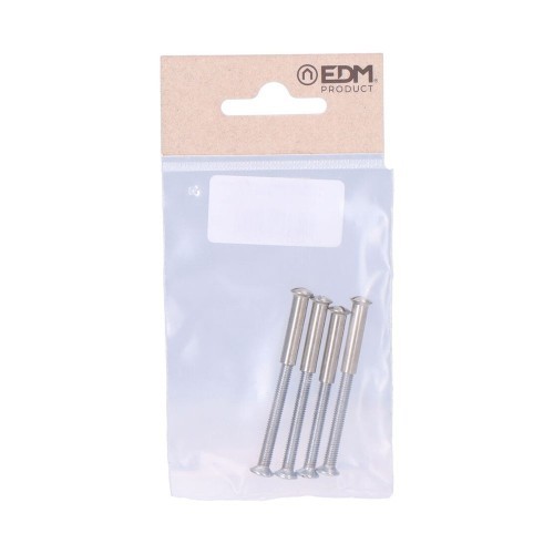 Tornillos Níquel 5.5 cm Niquelado Bolsa 4 Ud EDM Tornillos Níquel 5.5 cm Niquelado Bolsa 4 Ud EDM