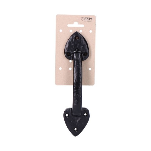 Tirador Puerta Hierro 210 mm Negro Forja EDM