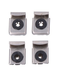 Grapas Acero Inoxidable Regulables Cromado Blíster EDM