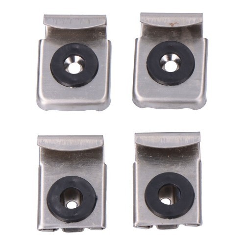 Grapas Acero Inoxidable Regulables Cromado Blíster EDM Grapas Acero Inoxidable Regulables Cromado Blíster EDM