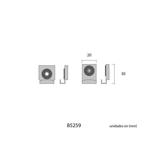 Grapas Acero Inoxidable Regulables Cromado Blíster EDM Grapas Acero Inoxidable Regulables Cromado Blíster EDM