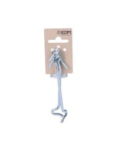 Aldabilla Hierro Zincado 100 mm Doble Hembrilla 2 Ud EDM