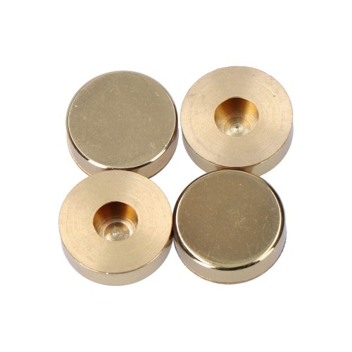 Embellecedor Rosca Latón Pulido Ø 18 mm Pack 4 Ud EDM