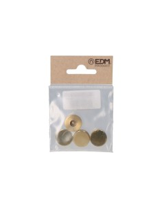 Embellecedor Rosca Latón Pulido Ø 18 mm Pack 4 Ud EDM 2