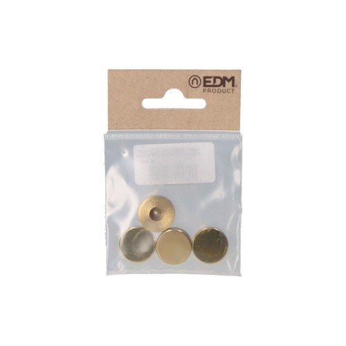 Embellecedor Rosca Latón Pulido Ø 18 mm Pack 4 Ud EDM