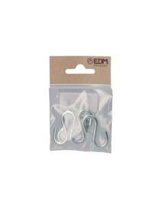 Gancho S Acero 40 mm Zincado Pack 4 EDM 2