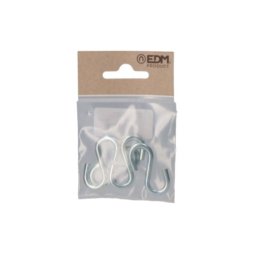 Gancho S Acero 40 mm Zincado Pack 4 EDM