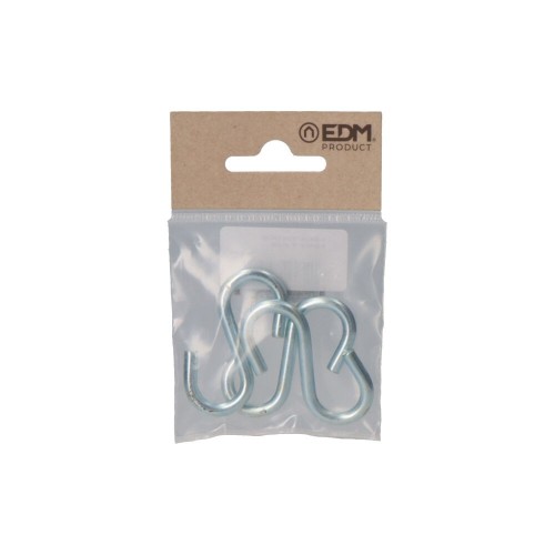 Gancho S Acero 50 mm Zincado Pack 3 EDM