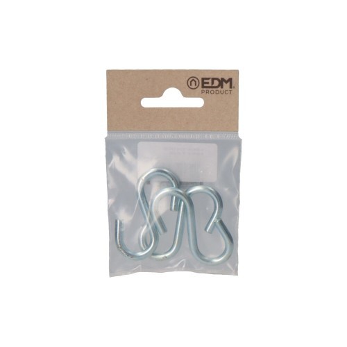 Gancho S Acero 50 mm Zincado Pack 3 EDM