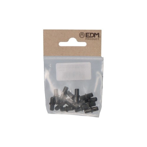 Portaestante Hierro Redondo Num 5 Negro Pack 16 EDM