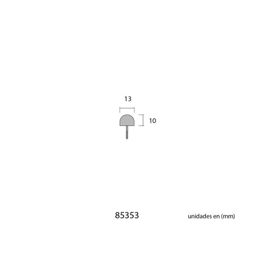 Porta Estante Semiredondo Blanco Pack 8 EDM