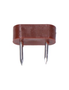 Tope Armario 2 Puntas 7 x 18 mm Marrón Pack 6 EDM