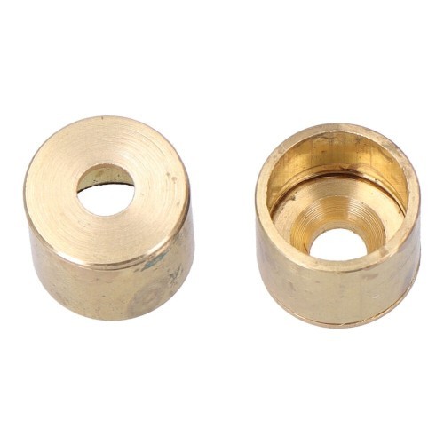 Soporte Barra Armario Ø 12 mm Latón Pack 2 EDM Soporte Barra Armario Ø 12 mm Latón Pack 2 EDM