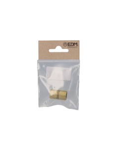 Soporte Barra Armario Ø 12 mm Latón Pack 2 EDM 2