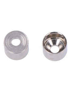 Soporte Barra Armario Metal Ø 12 mm Níquel Pack 2 EDM