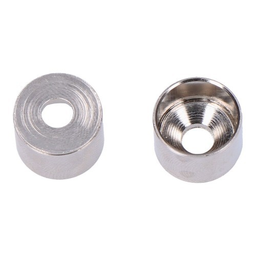 Soporte Barra Armario Metal Ø 12 mm Níquel Pack 2 EDM Soporte Barra Armario Metal Ø 12 mm Níquel Pack 2 EDM