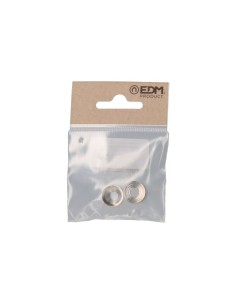 Soporte Barra Armario Metal Ø 12 mm Níquel Pack 2 EDM 2