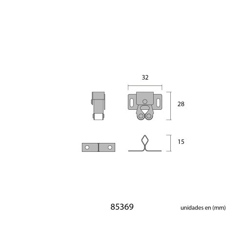 Golpete Ruedas Goma 0.8 mm Zincado Pack 4 EDM
