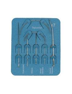 Pack 7 Agujas Coser Tapicería Cuero Piel Sillas EDM