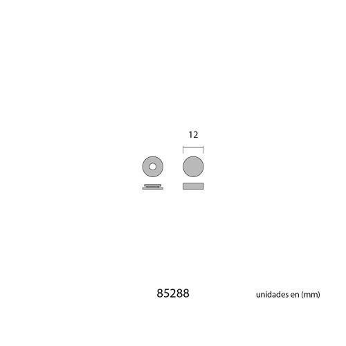 Embellecedor Roscado Latón Pulido Ø 14 mm Pack 4 EDM