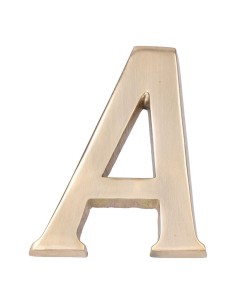 Letra Latón Pulido 10 cm Fijación Invisible EDM