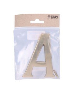 Letra Latón Pulido 10 cm Fijación Invisible EDM 2