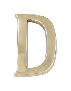 Letra Latón 10 cm Fijación Invisible Latón Pulido EDM